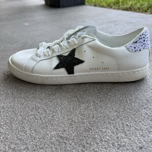Vintage Havana Carla Sneakers Cheetah Women’s 9 Sequined Star Shoes  Low Top